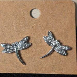 Signed Dragonfly Earrings